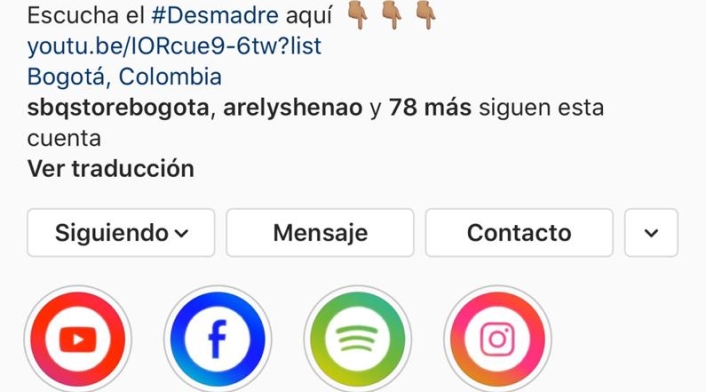 Captura Instagram - Yeison Jimenez