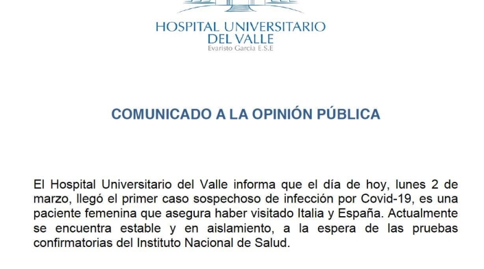 Comunicado HUV Comunicado HUV