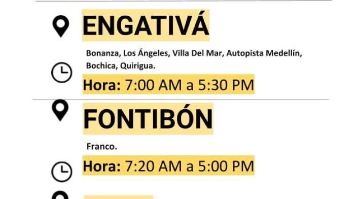 Cortes de luz para el viernes 6 de marzo