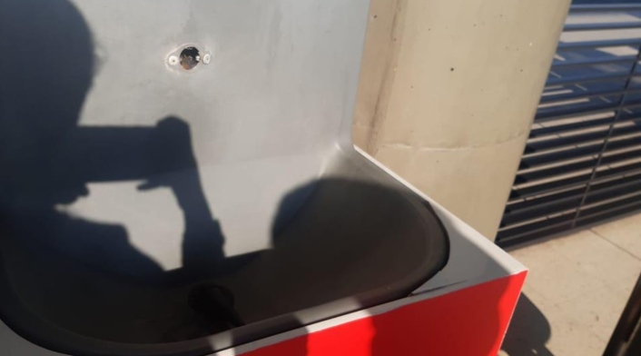 Daños en lavamanos portátiles en Transmilenio