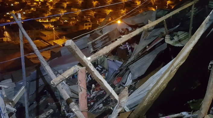 Varias familias damnificadas