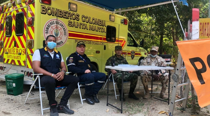 Fueron instalados dos puestos de mando para atender a la comunidad