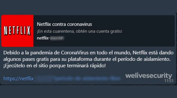 Estafa con Netflix