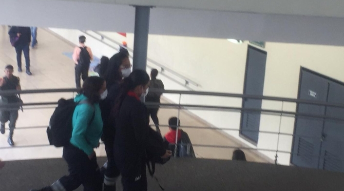 Paciente falsa con coronavirus en Transmilenio.