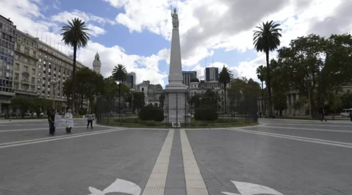 Coronavirus en Argentina - Plaza de Mayo