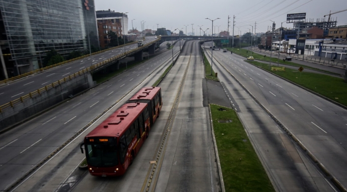 Simulacro de aislamiento en Bogotá