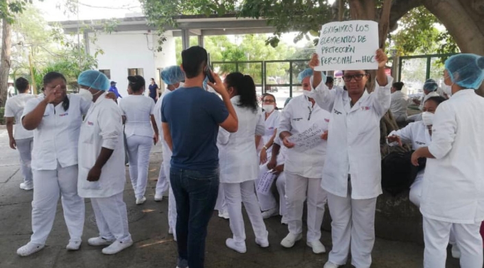 Protesta médicos en Cartagena