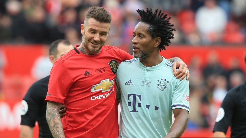 Ze Roberto y David Beckham