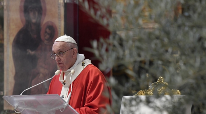 Papa Francisco en ceremonia del domingo de ramos Papa Francisco en ceremonia del domingo de ramos