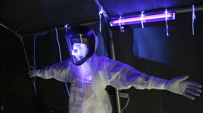 Limpieza con rayos ultravioleta elimina bacterias