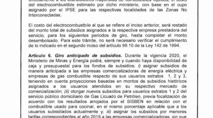 Decreto que permite la cancelación de los servicios públicos Decreto que permite la cancelación de los servicios públicos
