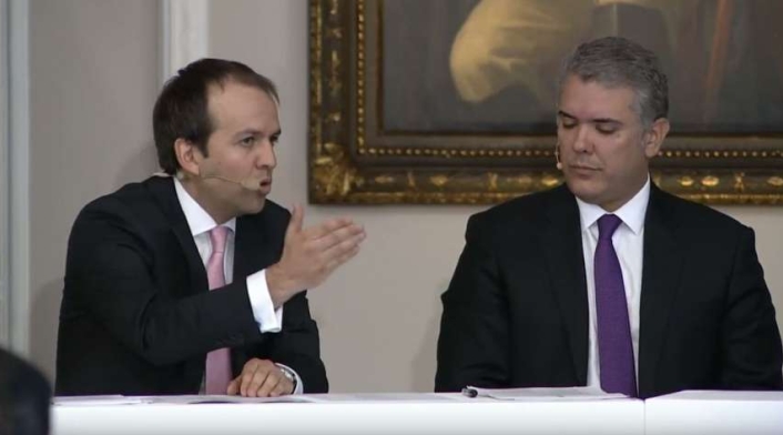 Ernesto Lucena e Iván Duque