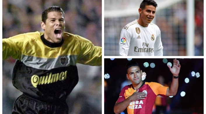 Óscar Córdoba, James y Falcao