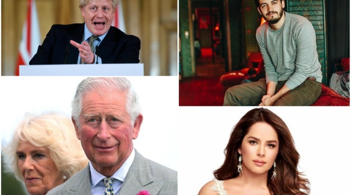 Boris Johnson, el príncipe Carlos, Juan Pablo Villamil y Danna García