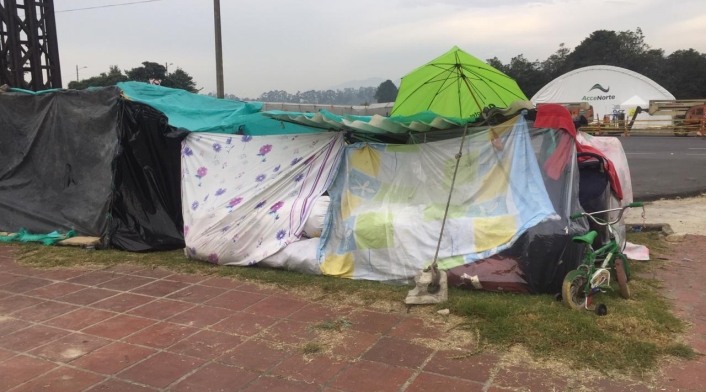 Campamento de venezolanos Campamento de venezolanos