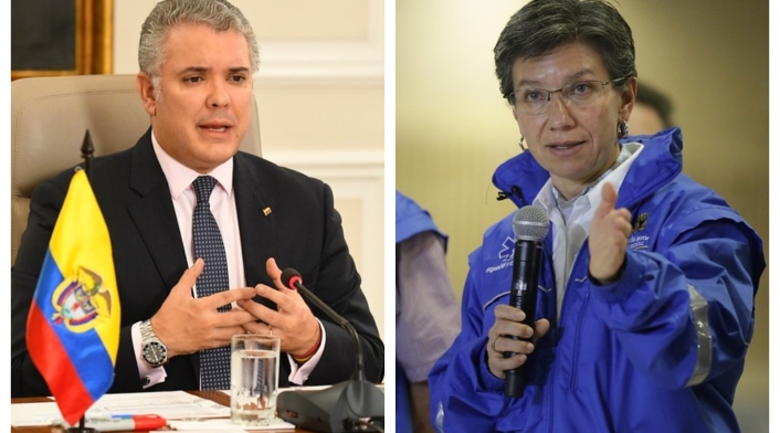 Claudia López se ha enfrentado en varias ocasiones con Iván Duque. Iván Duque y Claudia López