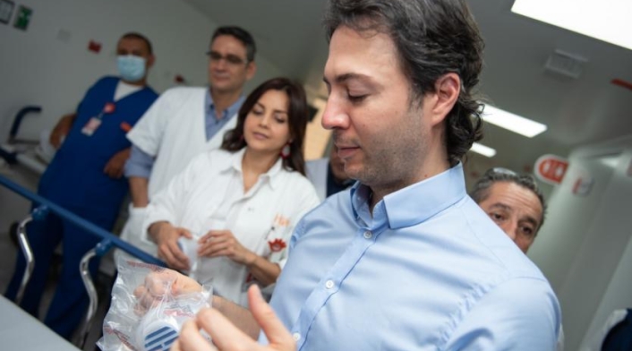Alcalde de Medellín, Daniel Quintero, durante la pandemia del coronavirus