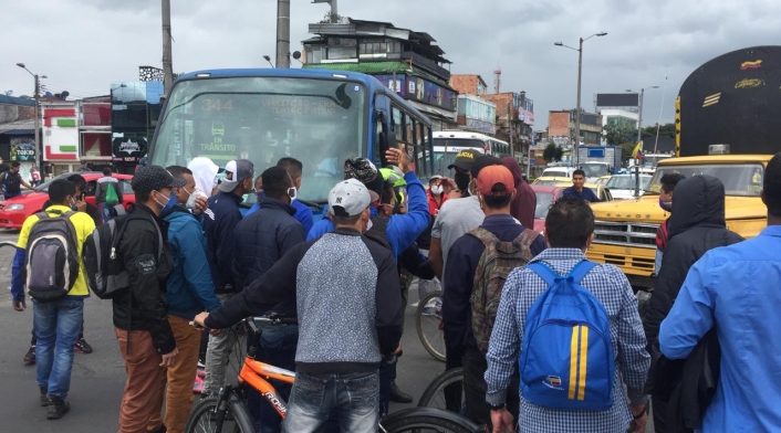 Protestas en Suba