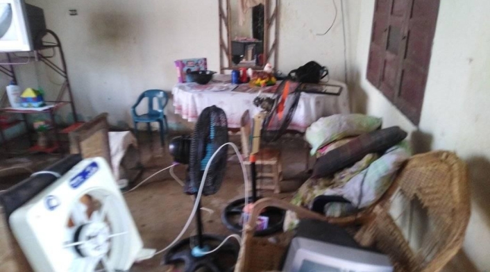 cerca de dos docenas de familias quedaron sin donde pasar la noche