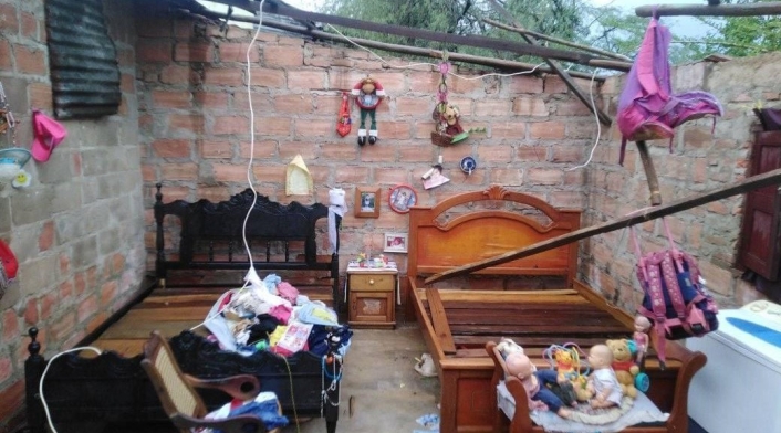 Cientos de familia quedaron con las viviendas afectadas
