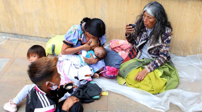 El hambre y el frío son la constante entre los Embera.
