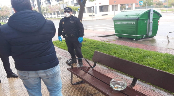 Lo multaron por salir a pasear con sus peces