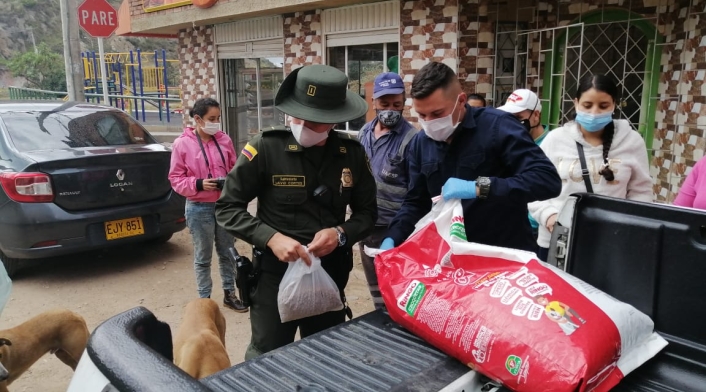 Policía ambiental en Ciudad Bolívar.