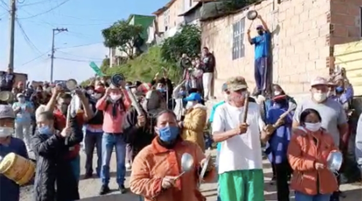 Protestas en Ciudad Bolívar en aislamiento