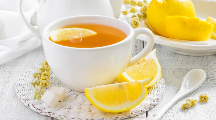 Té de limón y bicarbonato