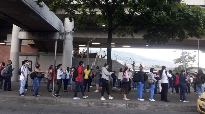 Estación del Metro en Medellín. Estación del Metro en Medellín.