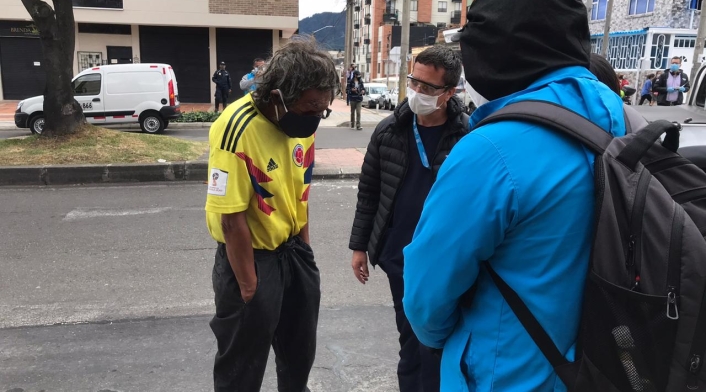 La Alcaldía de Bogotá hace vigilancia epidemiológica en habitantes de calle