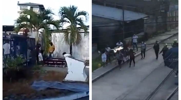 Familiares se llevan ataúd con su ser querido en Chocó