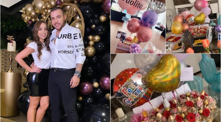Paola Jara y Jessi Uribe en la celebración de su cumpleaños número 37