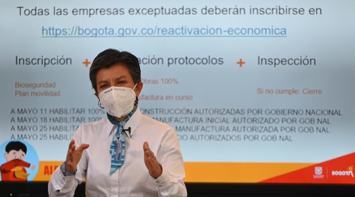 Claudia López, alcaldesa de Bogotá