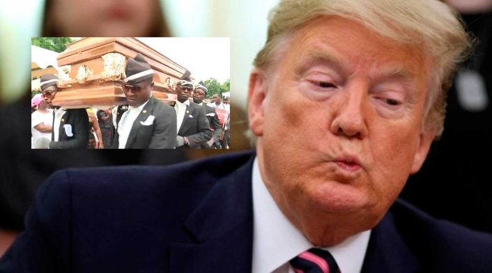 Donald Trump utiliza a los africanos del ataúd contra Joe Biden Donald Trump utiliza a los africanos del ataúd contra Joe Biden