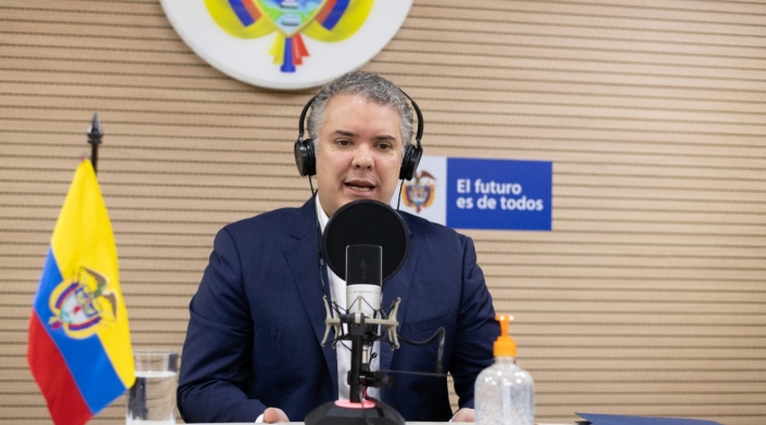 El presidente Iván Duque