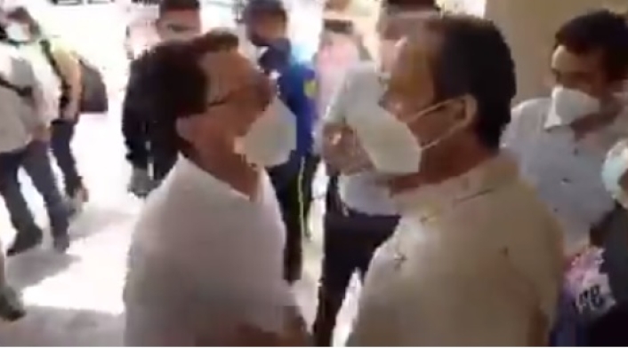 Choque en hospital de Santa Marta