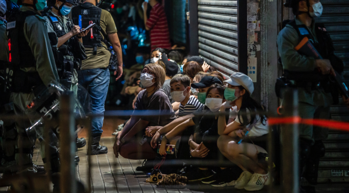 Manifestaciones en Hong Kong en medio de la pandemia