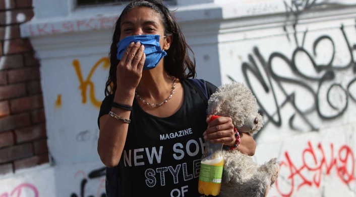 Desinfección en Chapinero / Alerta naranja en Bogotá por coronavirus