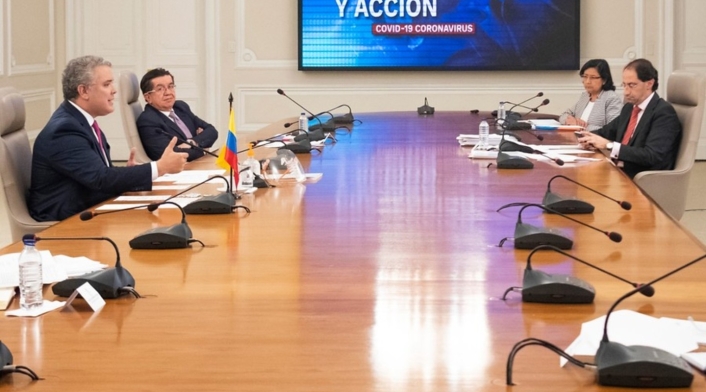 Ivan Duque y José Manuel Restrepo, ministro de Comercio