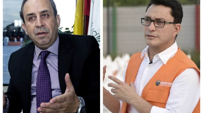 Fabio Aristizábal y gobernador Carlos Caicedo