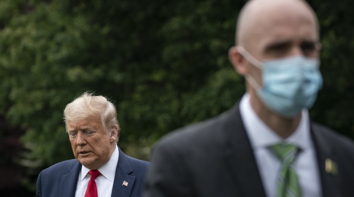 Donald Trump, presidente de EE.UU. en cuarentena