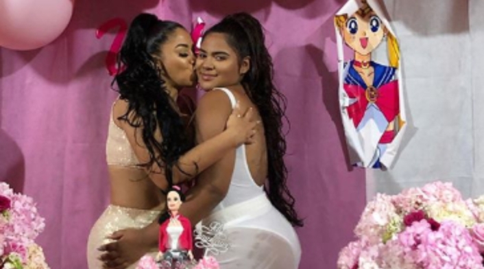 Yuranis León y su hija
