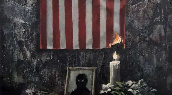 Banksy hizo obra en honor de George Floyd