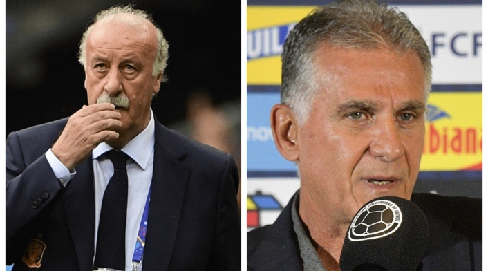 Vicente del Bosque y Carlos Queiroz
