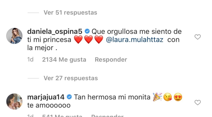Captura del Instagram de Salomé