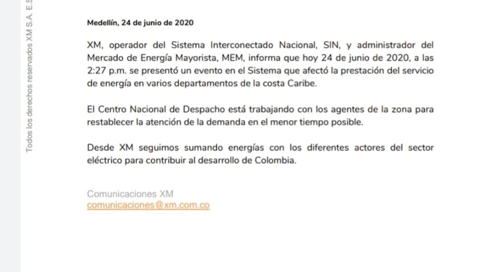 Comunicado XM Comunicado XM