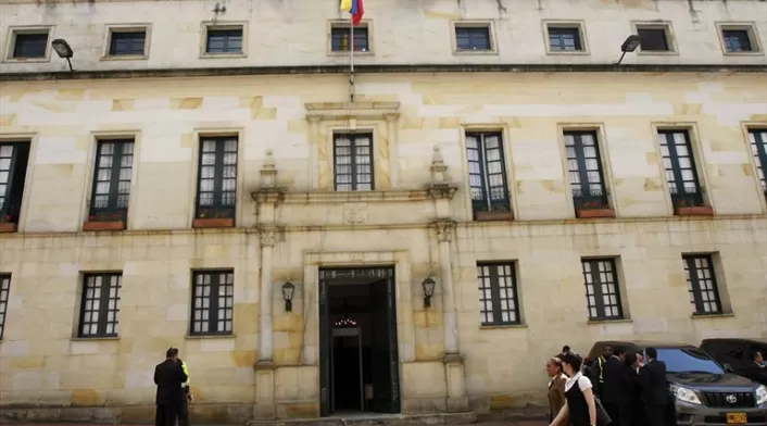 Cancillería Fachada de la Cancillería colombiana
