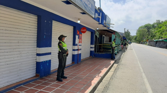 300 uniformados se toman la troncal para garantizar la movilidad y seguridad