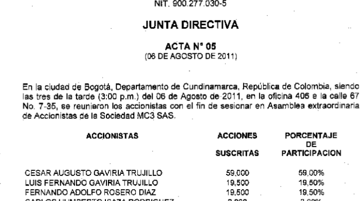 Sociedad MC3